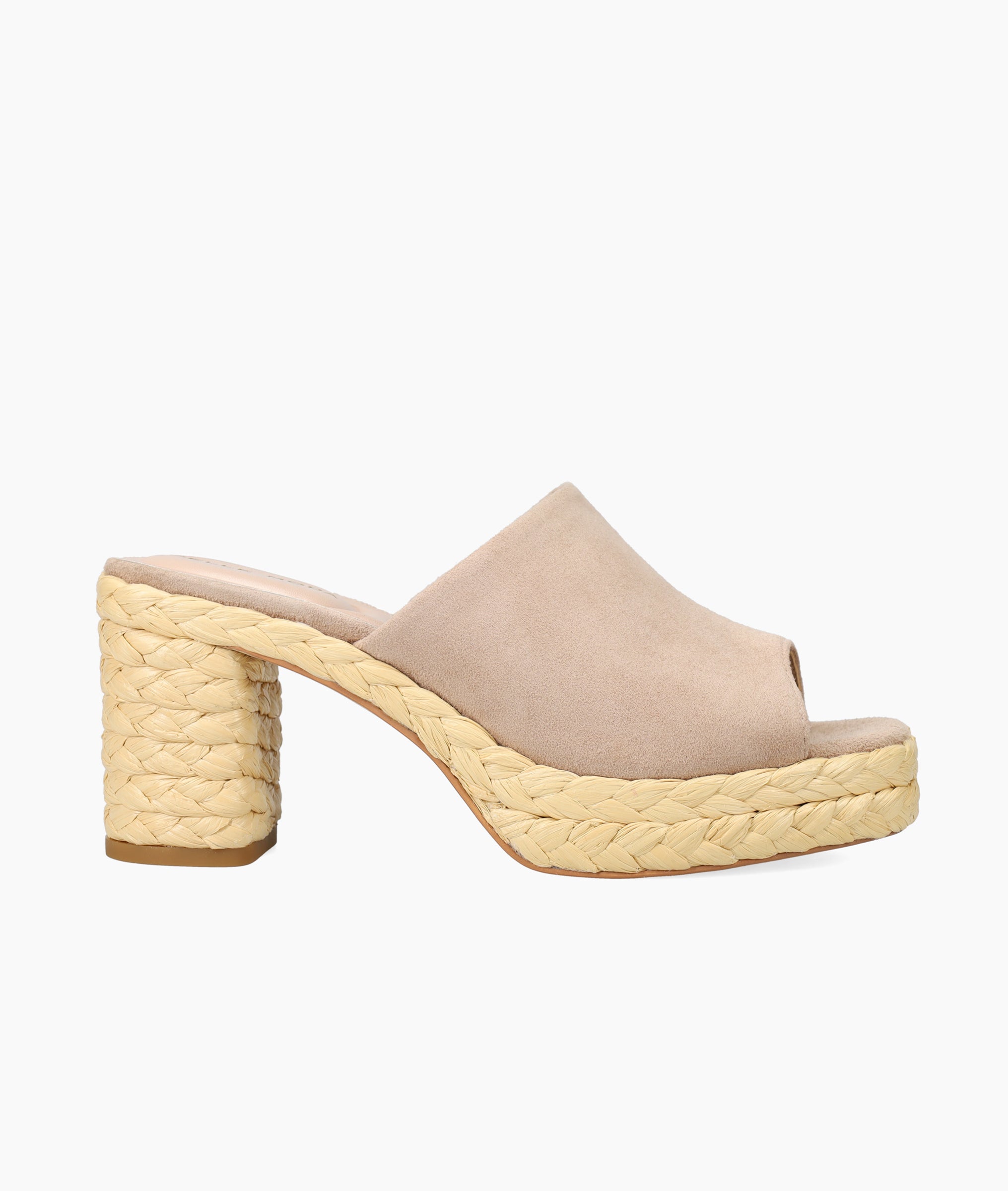 Pelle Moda - Capree Latte Kid Suede Platform Slide Sandal