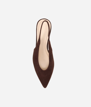 Abbee Slingback Pump Chocolate Suede