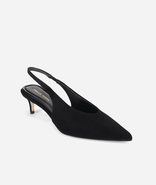 Abbee Slingback Pump Black Suede