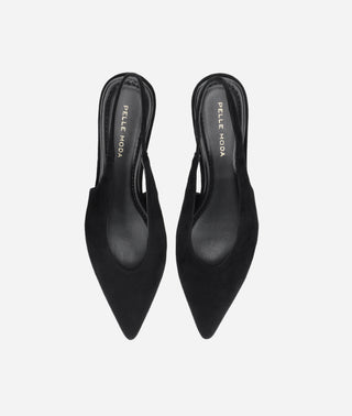 Abbee Slingback Pump Black Suede