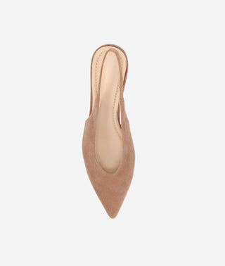 Abbee Slingback Pump Taupe Suede