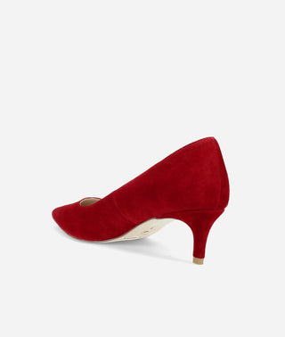 Aeri Low Heel Cranberry Suede