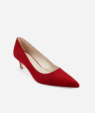 Aeri Low Heel Cranberry Suede