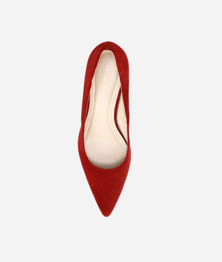 Aeri Low Heel Cranberry Suede