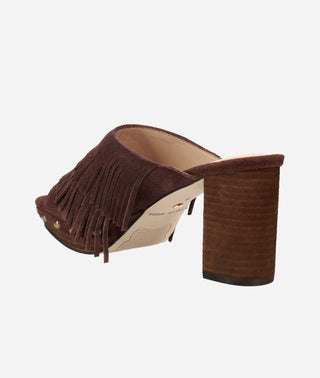 Amani Platform Sandal Espresso Suede