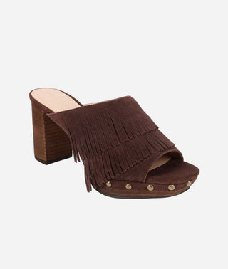 Amani Platform Sandal Espresso Suede
