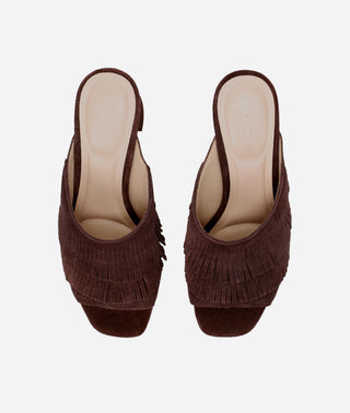 Amani Platform Sandal Espresso Suede