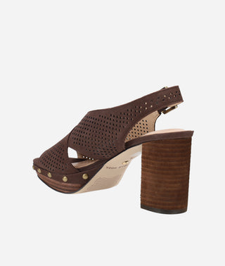Ambree Platform Sandal Chocolate Nubuck