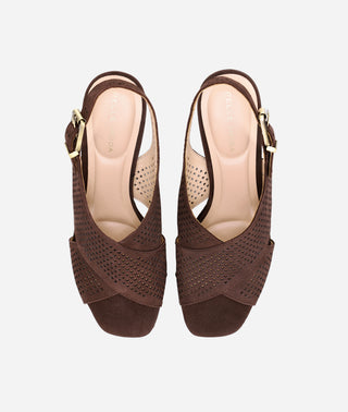 Ambree Platform Sandal Chocolate Nubuck