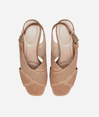 Ambree Platform Sandal Latte Nubuck