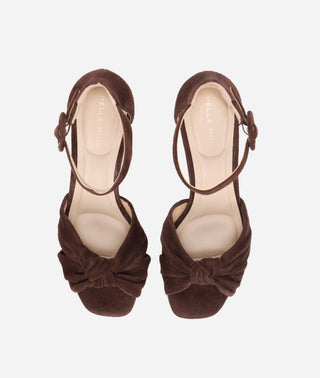 Anesa Platform Chocolate Suede