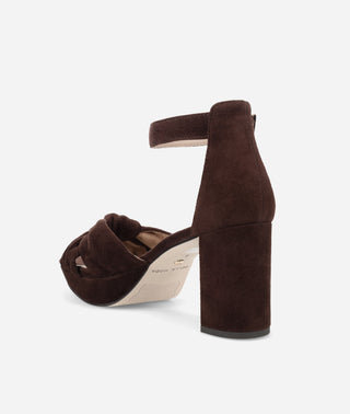 Anesa Platform Chocolate Suede