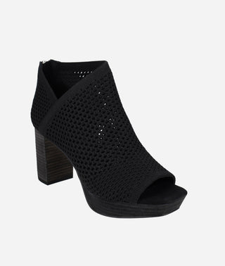 Aurel Platform Bootie Black Knit