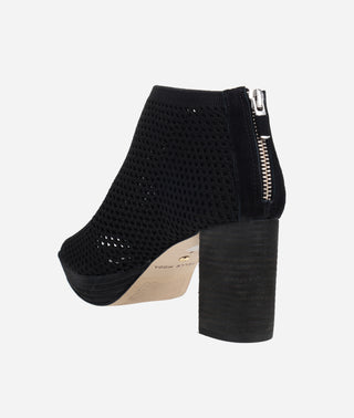 Aurel Platform Bootie Black Knit
