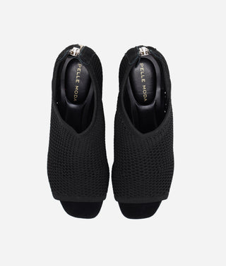 Aurel Platform Bootie Black Knit