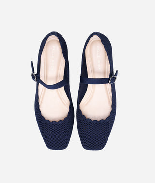 Daely Mary Jane Flat Midnight Knit