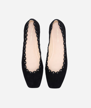 Ilyne Ballet Flat Black Suede
