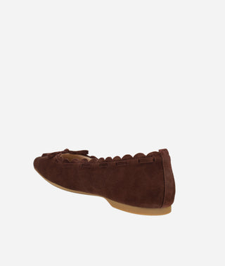Ilyne Ballet Flat Espresso Suede