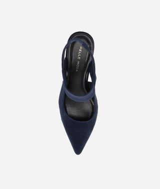 Imelde Slingback Pump Midnight Suede and Mesh