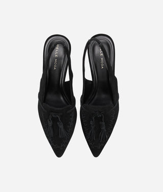 Kesia Slingback Pump Black Suede