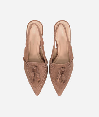 Kesia Slingback Pump Taupe Suede