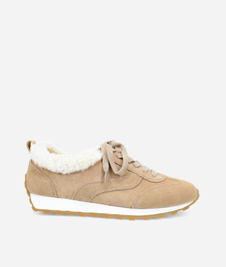 Kosy Shearling Sneaker Ecru Suede