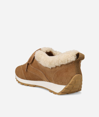 Kosy Shearling Sneaker Caramel Suede