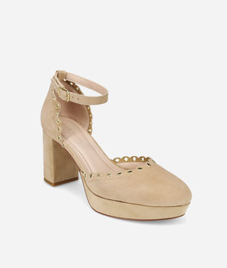 Leana Platform Latte Suede