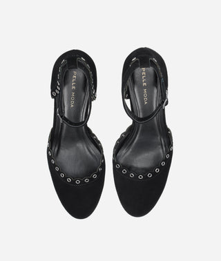 Leana Platform Black Suede