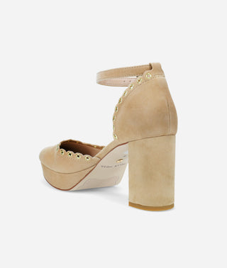 Leana Platform Latte Suede