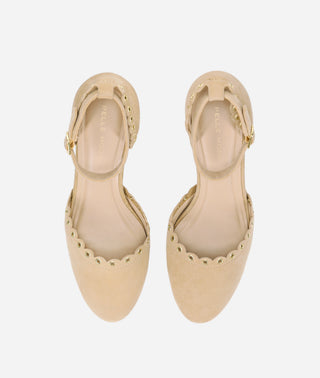 Leana Platform Latte Suede