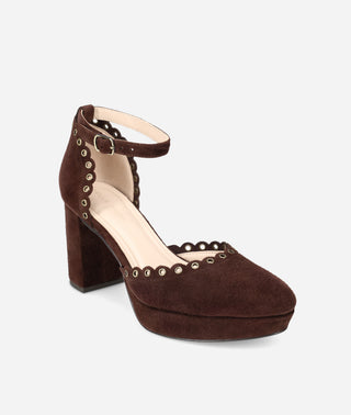 Leana Platform Chocolate Suede
