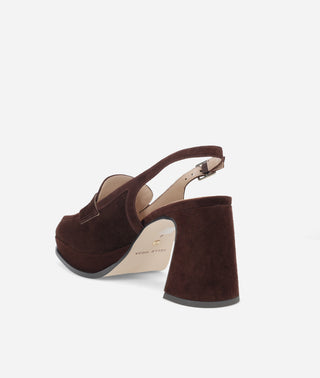 Lora Platform Chocolate Suede