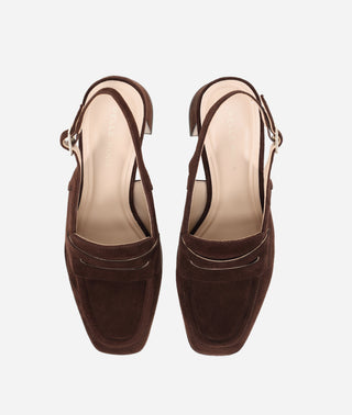 Lora Platform Chocolate Suede