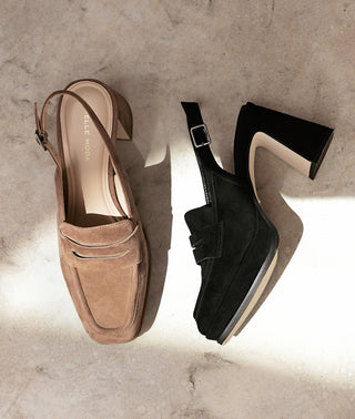 Lora Platform Black Suede