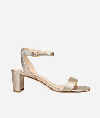 Moira 2 Low Heel - Light Gold for Weddings-Pelle Moda