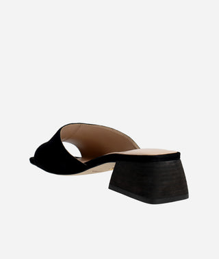 Nataly Block Heel Black Suede