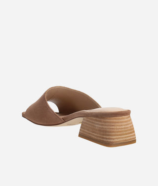Nataly Block Heel Taupe Suede