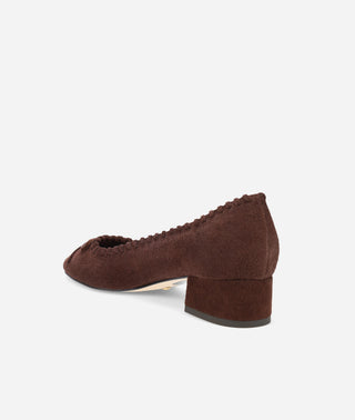 Novie Pump Espresso Suede