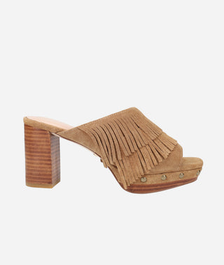 Pelle Moda - Amani Platform Sandal Caramel Suede