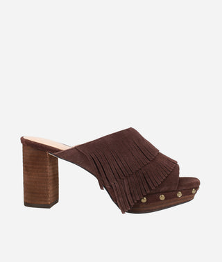 Pelle Moda - Amani Platform Sandal Espresso Suede