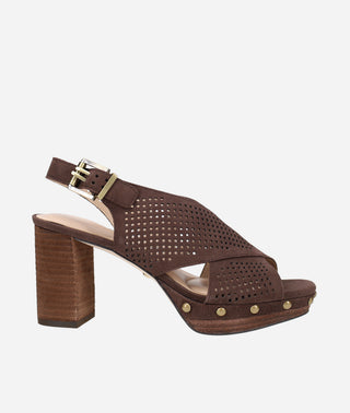 Pelle Moda - Ambree Platform Sandal Chocolate Nubuck