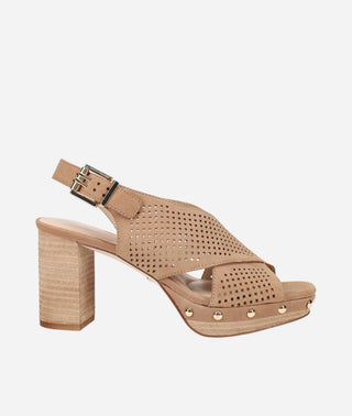 Pelle Moda - Ambree Platform Sandal Latte Nubuck