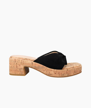 Pelle Moda - Bandi Slide - Black cork sandal
