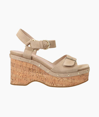 Pelle Moda - Ciana Wedge - Ecru - cork