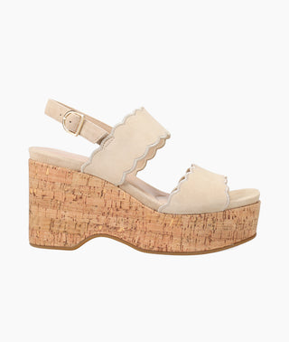 Pelle Moda - Cicel Wedge - Latte beige cork 
