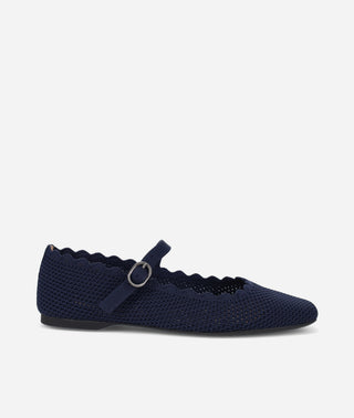 Pelle Moda - Daely Mary Jane Flat Midnight Knit