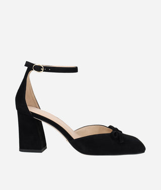 Pelle Moda - Hasly Block Heel Black Suede