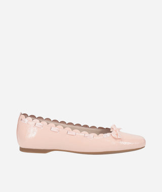 Ilyne Ballet Flat Pink Patent | Pelle Moda