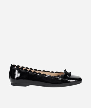 Ilyne Ballet Flat Black Patent | Pelle Moda